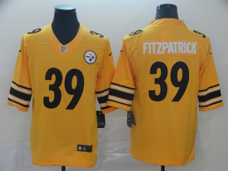 Men's Pittsburgh Steelers Minkah Fitzpatrick #39 Gold Inverted Team Jersey